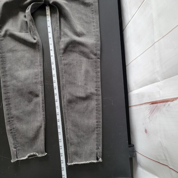 Buckle Flying Monkey Button Fly Women’s Sz 27 Black Denim Jeans, Skinny, Frayed - Picture 11 of 11